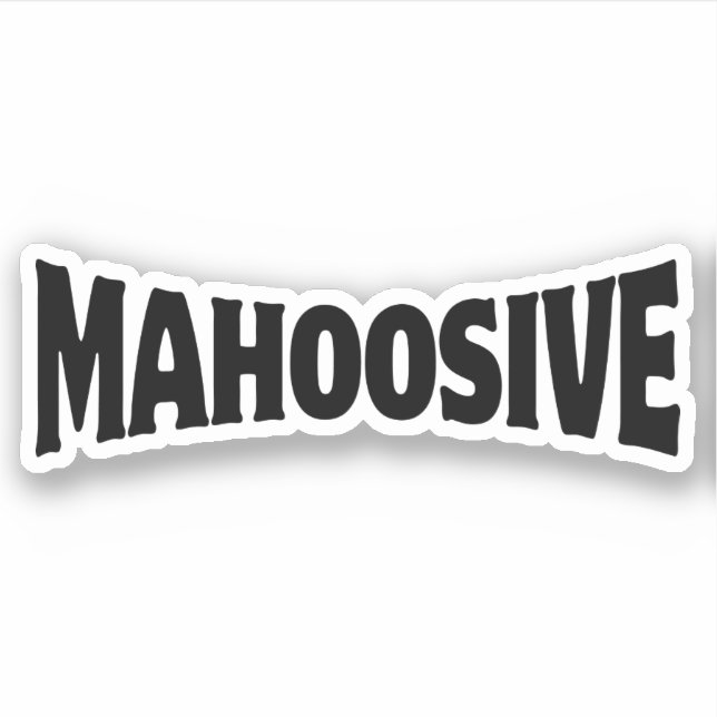 MAHOOSIV AUFKLEBER (Vorderseite)