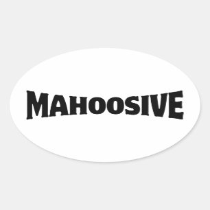 MAHOOSIV OVALER AUFKLEBER