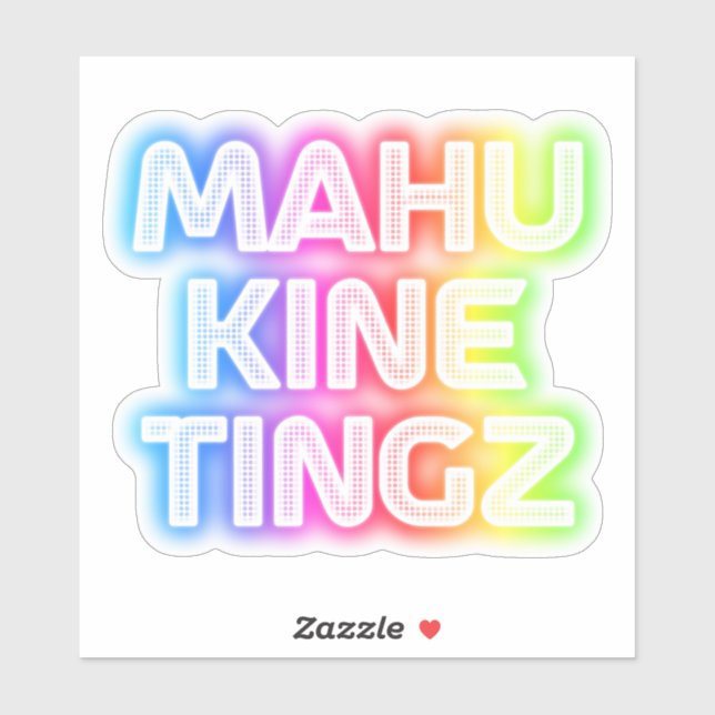 Mahu kine tingz2 aufkleber (Blatt)