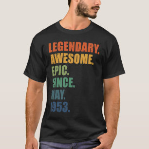 Mai 1953 70 Jahre Männer Frauen Jahrestag 70. Gebu T-Shirt
