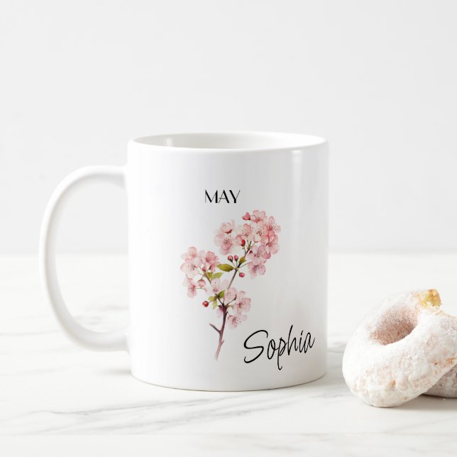 Mai Blume Personalisiert Kaffeetasse (Mit Donut)