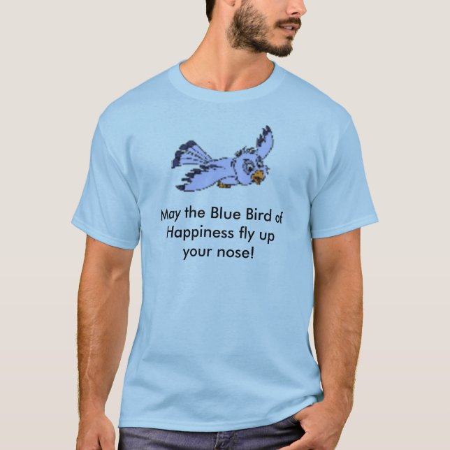 Mai der blaue Vogel von Glückfliege upyour Nase! T-Shirt (Vorderseite)