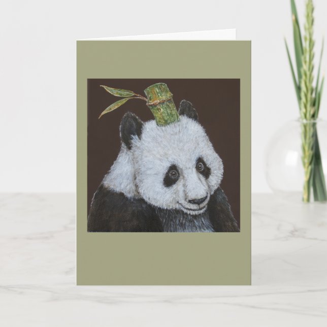 Mai die Panda-Grußkarte Karte (Vorderseite)