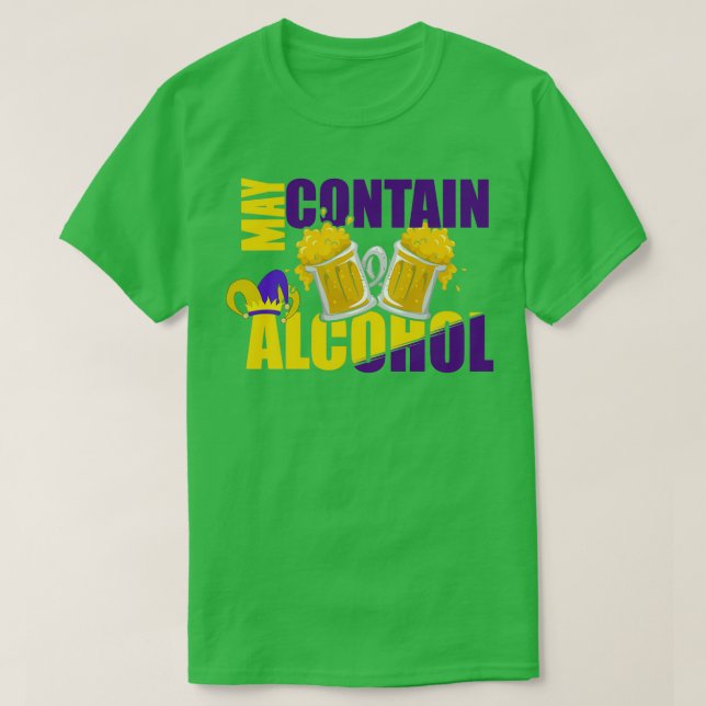 Mai enthält Alkohol Mardi Gras 2021 soll Leber abb T-Shirt (Design vorne)