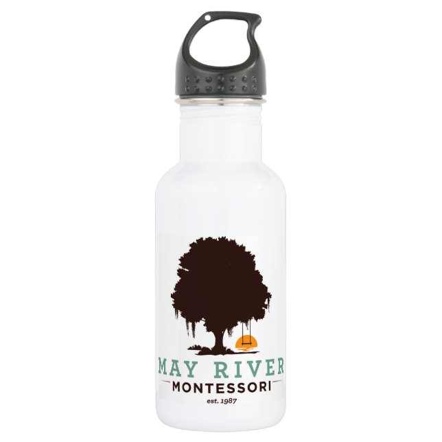 Mai-Fluss Montessori Wasser-Flasche Edelstahlflasche (Vorderseite)