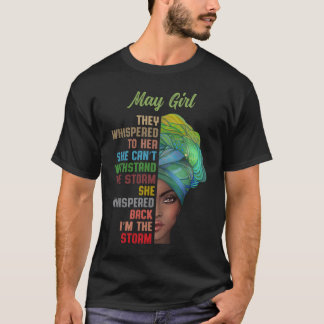 Mai Geboren sie flüsterten Sturm Gemini Taurus T-Shirt