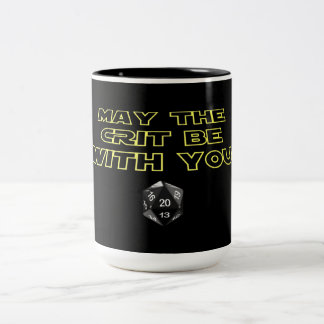 Mai ist das Crit mit Ihnen Zweifarbige Tasse