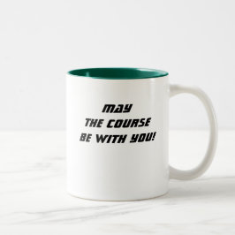Mai ist der Kurs mit Ihnen! Kaffee-Tasse Zweifarbige Tasse