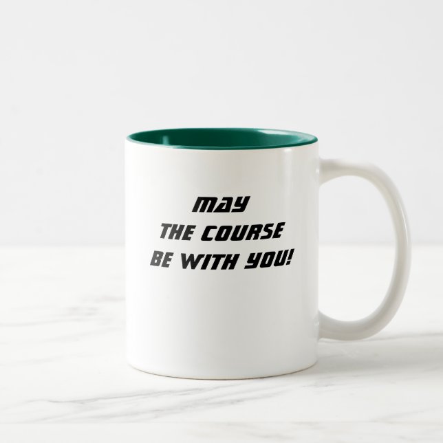 Mai ist der Kurs mit Ihnen! Kaffee-Tasse Zweifarbige Tasse (Rechts)