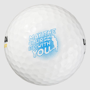 Mai ist der Kurs mit Ihnen lustiger Golfball