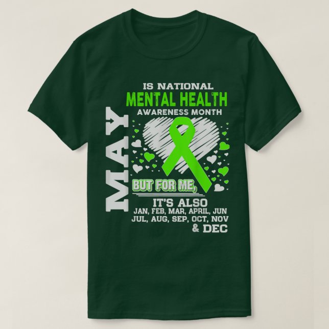 Mai ist der Monat der Bewusstseinsbildung für psyc T-Shirt (Design vorne)