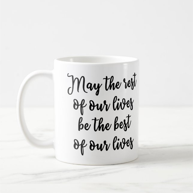 Mai ist die Erholung unserer Leben das Beste Kaffeetasse (Links)