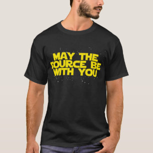 Mai ist die Quelle mit Ihnen - Gelb/dunkle Parodie T-Shirt