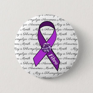 Mai ist Fibromyalgia-Bewusstseins-Monat Button