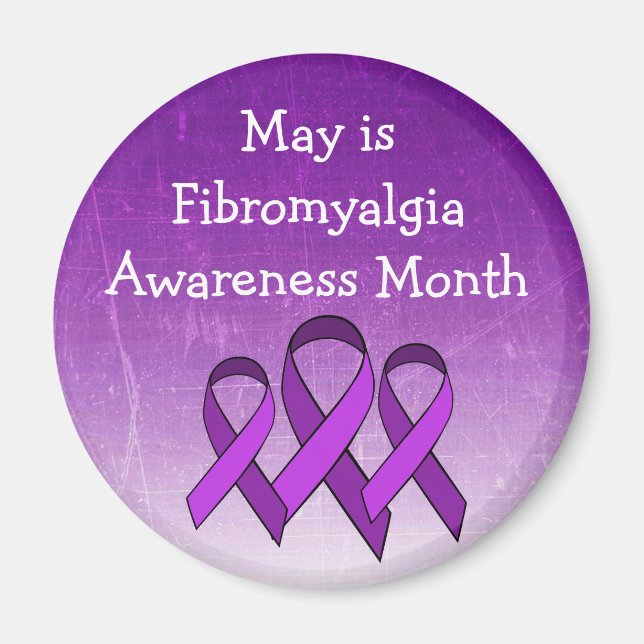 Mai ist Fibromyalgie-Bewusstseinsmonat-Magnet Magnet (Vorne)