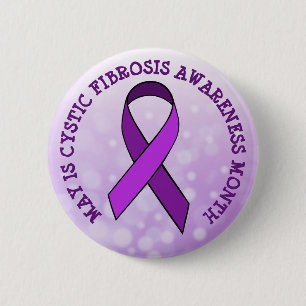 Mai ist Fibrose-Bewusstseins-Monat Button