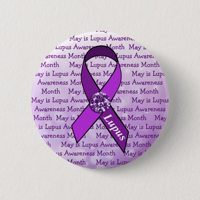 Mai ist Lupus-Aufklärungsmonat Button (Vorderseite)