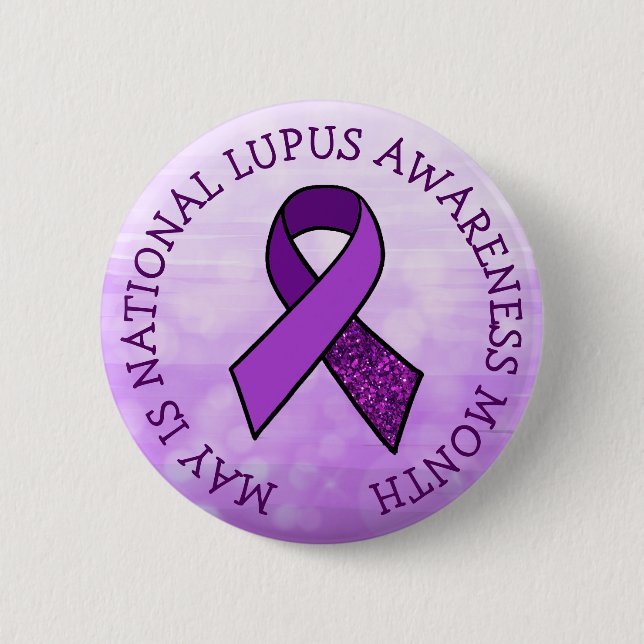 Mai ist Lupus-Aufklärungsmonat Button (Vorderseite)