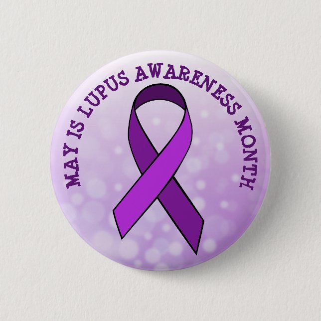 Mai ist Lupus-Aufklärungsmonat Button (Vorderseite)