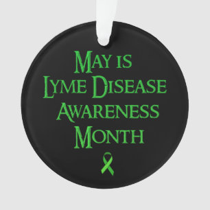 Mai ist Lyme-Borreliose-Aufklärungsmonat-Schmuck Ornament