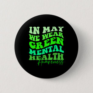 Mai ist Monat der psychischen Gesundheit Bewusstse Button