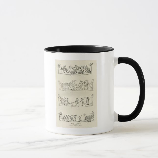 Mai, Juni, Juli und August, von Tasse (Rechts)