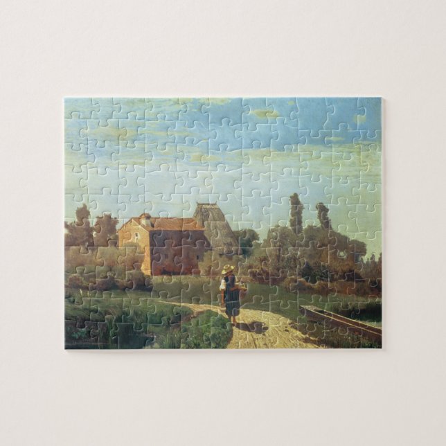 Mai-Morgen (Öl auf Leinwand) (Horizontal)