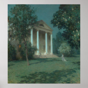 Mai Nacht - Willard Leroy Metcalf Kunstgedicht Poster