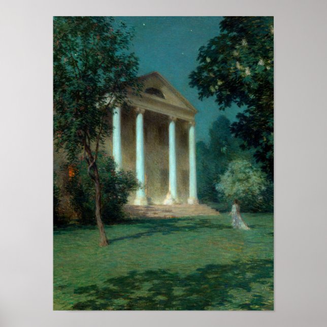 Mai Night, 1906 von Willard Leroy Metcalf Poster (Vorne)