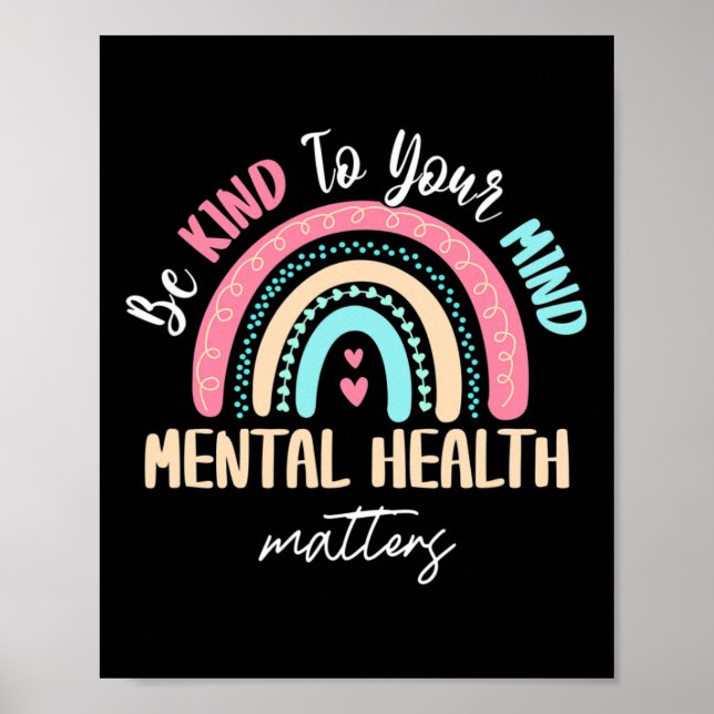 Mai Psychische Gesundheit Bewusstsein psychische G Poster (Vorne)