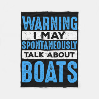 Mai spontan reden über Boat Lovers Funny Boa Fleecedecke