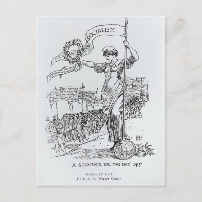 Mai Tag, 1907 Postkarte (Vorderseite)