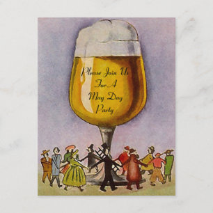 MAI TAG MAYPOLE PARTY EINLADUNG ~ EZ to CUSTOMIZE