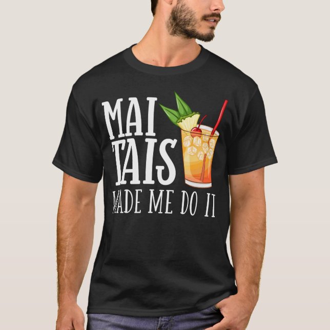 Mai Tai Cocktail Drink Recipe Mix Glass T-Shirt (Vorderseite)