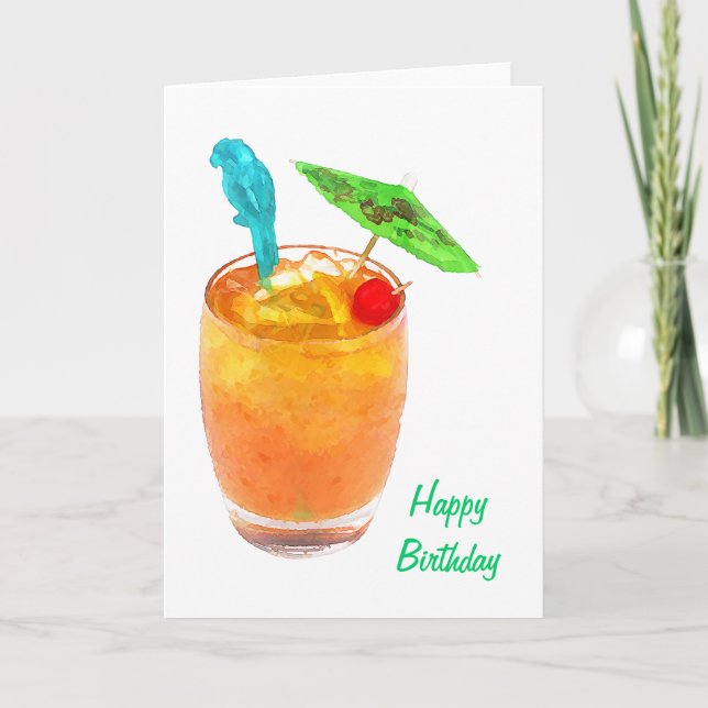 MAI Tai einer an Karte (Vorderseite)