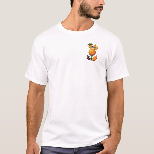 Mai Tai T-Shirt – Tropical Tiki Cocktail (Vorderseite)