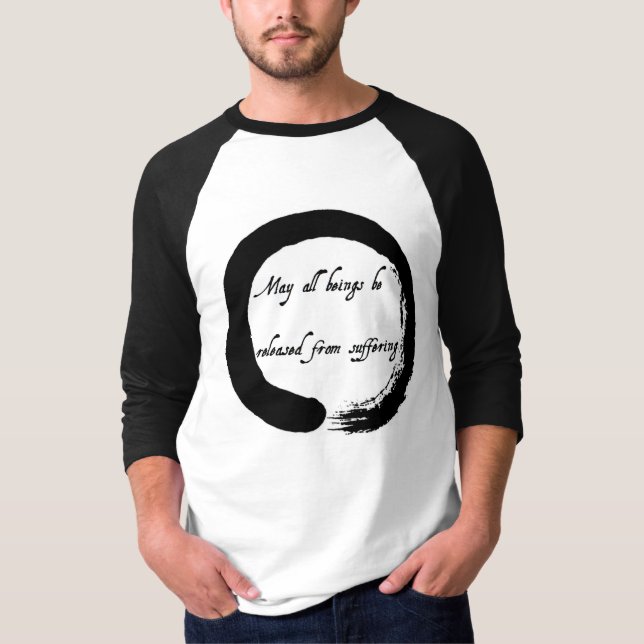 "Mai tous les êtres soient libérés" du T-shirt de (Devant)