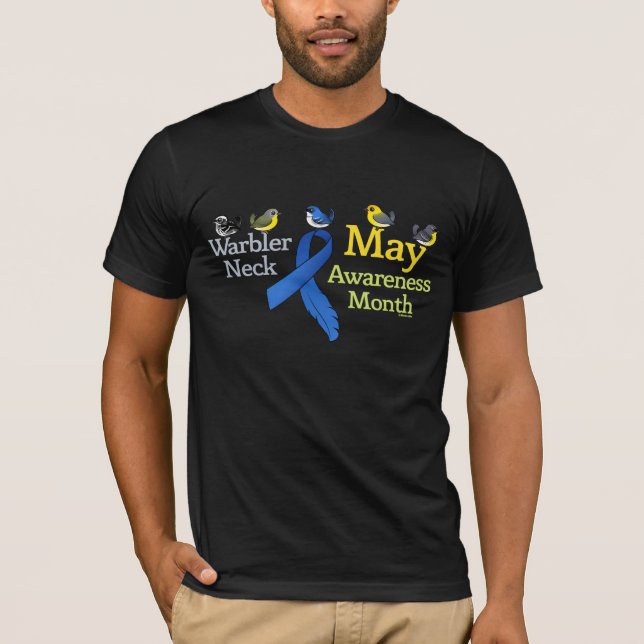 Mai-Trällerer-Hals-Bewusstseins-Monat T-Shirt (Vorderseite)