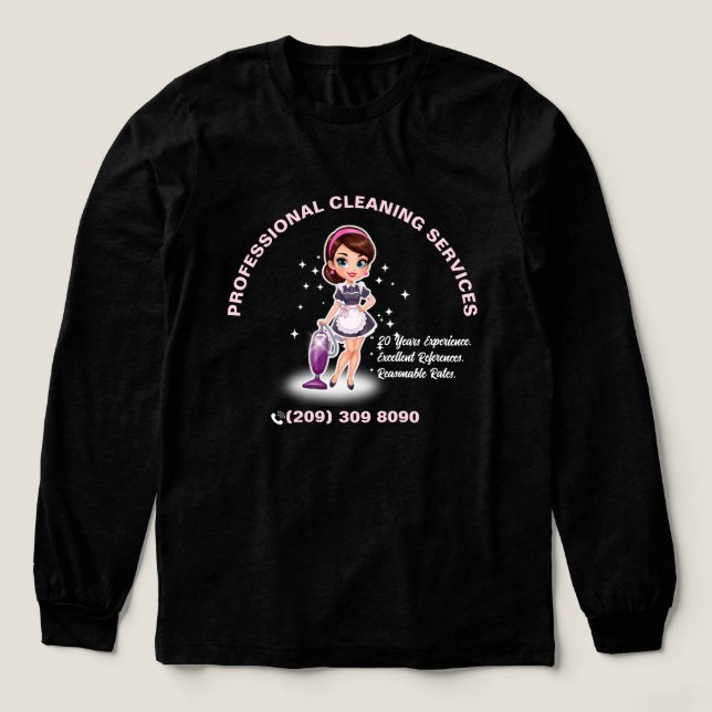 Maid Janitorial Car Magnet House Cleaning  Tri-Blend Shirt (Design Vorderseite)