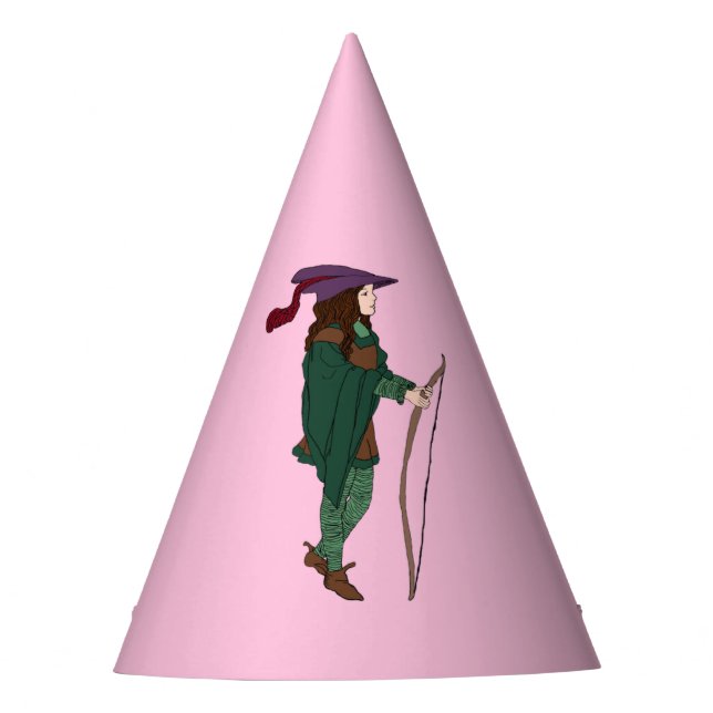 Maid Marian Party Hat Partyhütchen (Vorderseite)