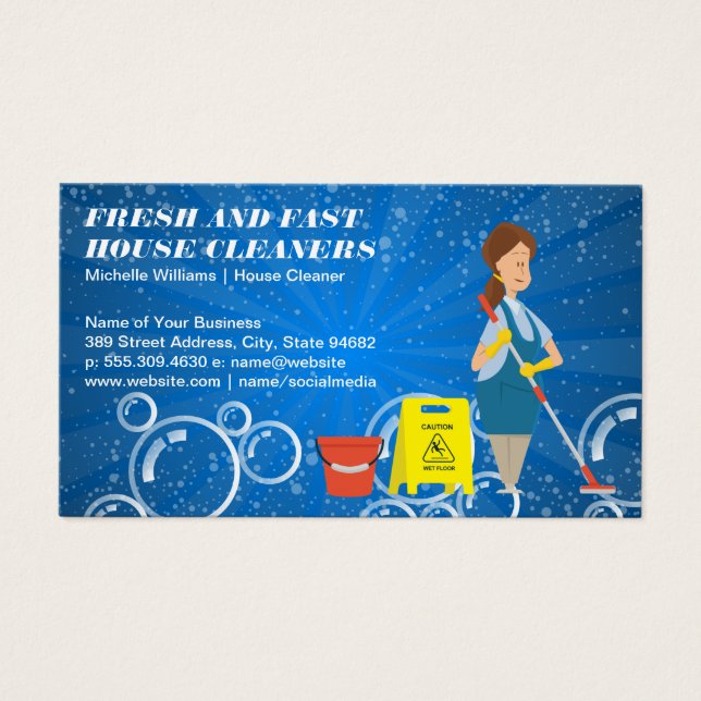 Maid Mopping | Nettoyer les bulles de savon (Devant)