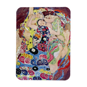 Maiden (Jungfrau), Gustav Klimt, Vintager Jugendst Magnet