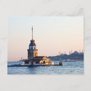 Maiden Tower in Istanbul Postkarte