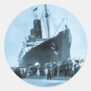 Maiden Voyage of RMS Lusitania, 13. September 1907 Runder Aufkleber