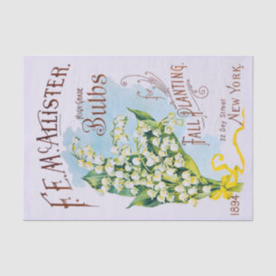 Maiglöckchen-Antiken-Druck-Seidenpapier Seidenpapier