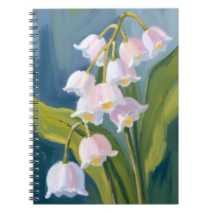 Maiglöckchen Aquarellblume Notizblock