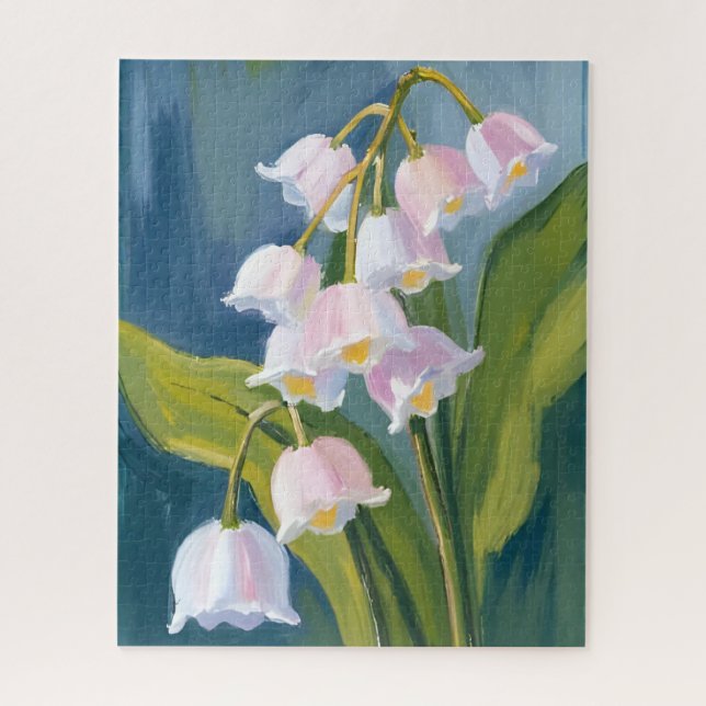 Maiglöckchen | Aquarellmalerei von Blumen (Vertikal)