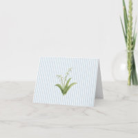 Maiglöckchen-Blumenmalerei Blaustreifen