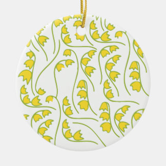 Maiglöckchen-Blumenmuster Keramikornament