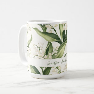 Maiglöckchen mit individuellem Namen Kaffeetasse